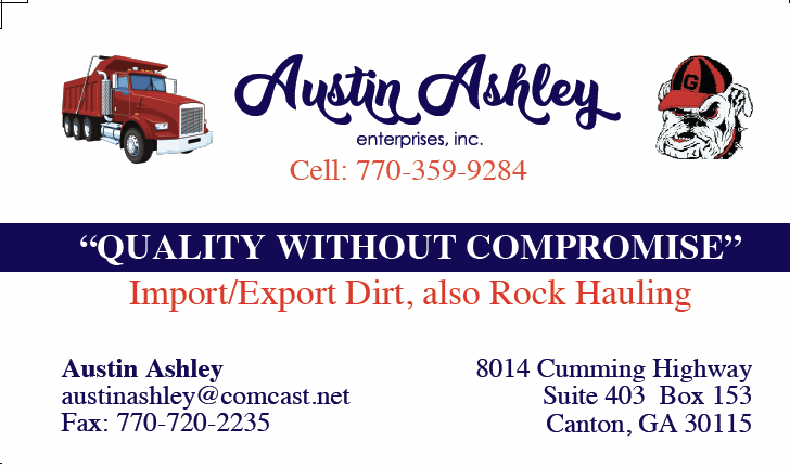 Austin Ashley Enterprises Business Card